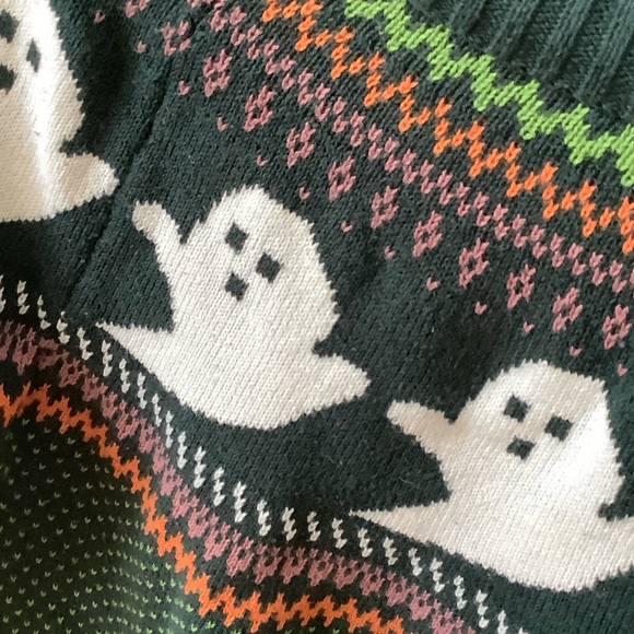 ModCloth Halloween Ghost Fairisle sweater - Picture 3 of 3